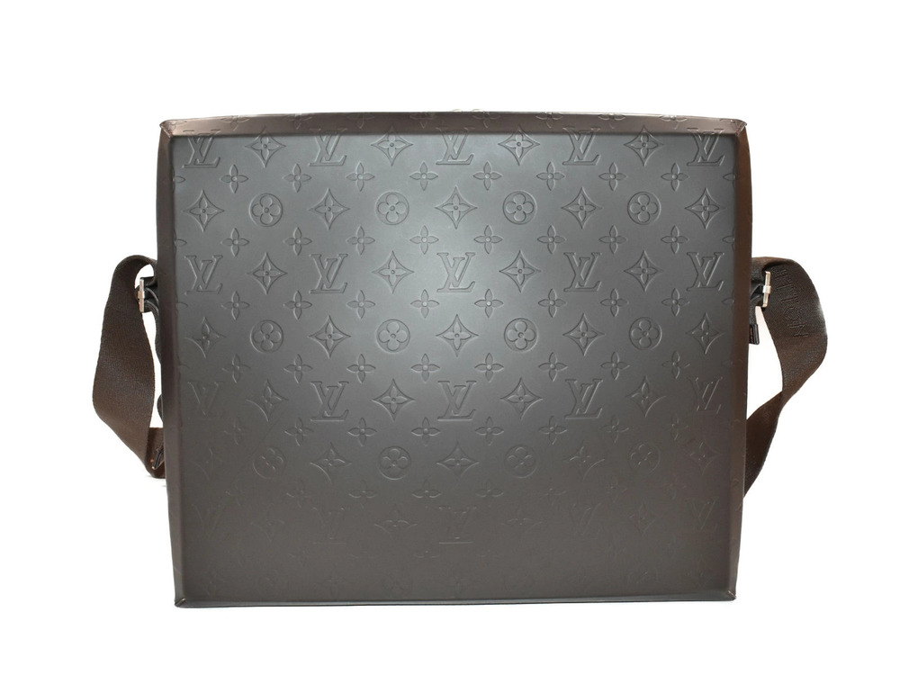 Louis Vuitton Monogram Bag Glac Leather Brown Shoulder Crossbody Steve Brown